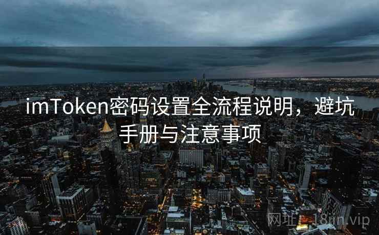 imToken密码设置全流程说明，避坑手册与注意事项